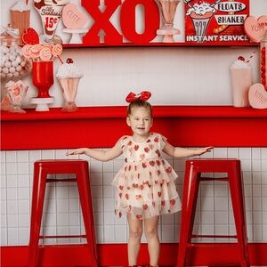 Konges Slojd designer Adorable Heart Tulle Dress